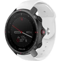 Strap-it Sport siliconen bandje - geschikt voor Polar Vantage M / M2 / M3 / Vantage V3 / Grit X / Grit X Pro / Grit X2 Pro - wit