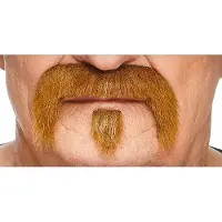 Metamorph Plaksnor en Baard Opa Nep Snor en Baard Zelfklevend voor Carnaval Verkleedaccessoire - Zwart - Imitatiebont