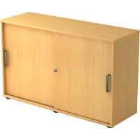 Hjh OFFICE PRO BETA 1752S - Beuken Hoogte van de map | 2 OH Schuifwandkast Greeplijst kunststof
