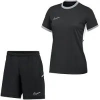 Nike Academy 25 Trainingsset Dames Zwart Grijs Wit