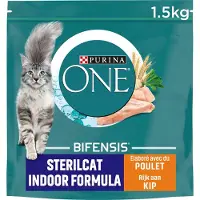 Purina One Gesteriliseerde Binnenkatten - kattenvoer - Kip - 3x 1.5kg