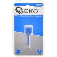 GEKO Diamantboor - Droogboren - M14 Schacht - 6 mm - Hittebestendig Wax