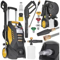 JOHN GARDENER Krachtige hogedrukreiniger - 2500W - 130/195 BAR - Inclusief accessoires