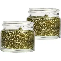 Superstar Glittergel voor lichaam/haar en gezicht - 2x - goud - 15 ml - Glitter schmink