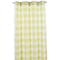 2lif Marbella gordijn geel geblokt 140 cm x 260 cm