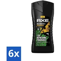 Axe - 3-in-1 Douchegel - Wild Mojito & Cedarwood - 12hrs Long Lasting Scent - 250 ml - Voordeelverpakking - 6 stuks