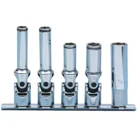 Würth - Set gloeibougie- + bougiedopsleutels 3/8 inch 5-delig - Set gloeibougie- + bougiedopsleutels 3/8 inch 5-delig x 1 st Inhoud SW Sleutelwijdte 10 mm