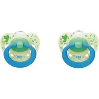 Nuk Classic | Kikker | siliconen fopspenen | 2st. set | 18-36 maanden