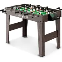 SereneLife Voetbaltafel, Tafelvoetbalset met 2 Mini Voetballen, Scoreborden, Stevige en Sterke Poten- Standaard