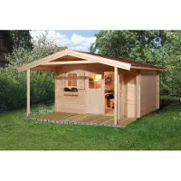 Weka Tuinhuis Met Overkapping 111 Type A Gr2 300x380cm