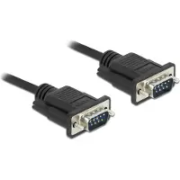 DeLOCK Serial Cable RS-232 D-Sub 9 male to male with narrow plug housing 10 m
