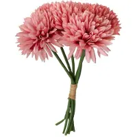 Chaks Kunstbloemen boeket dahlia - roze - 26 cm - bloemstuk - onderhoudsvrij