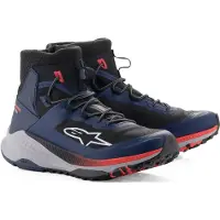 Alpinestars Speedforce XR Blauw Zwart Fluo Rood Grijs Motorschoenen Maat 42