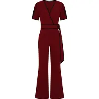 HotSquash Jumpsuit wijnrood / zwart