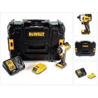 DeWalt Boormachine + slagboor, DCF 809 D1T Accu-slagmoersleutel 18 V Brushless Li-Ion in T-STAK box + 1 x 2.0 Ah accu + lader (Oplaadbare batterij)