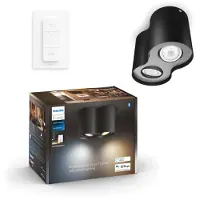 Philips Hue Pillar Opbouwspot White Ambiance - Zwart - 1-spots