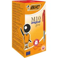 BIC M10 Original Clic - 50 stuks - Balpen - Rood - Medium 1.0mm