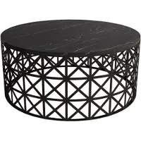 Skye Decor Houten Fashion Salontafel 90x38x90cm | Zwart