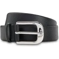 BOSS Riem van generfd Italiaans leer met doorngesp