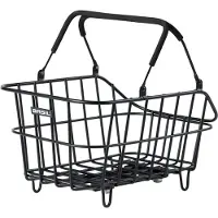Basil Cento ALU MIK Fietsmand - Achter - Aluminium - Zwart - Weerbestendig - Verstevigd Frame -