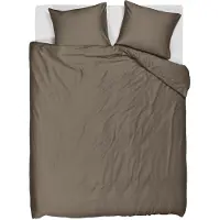 Beddinghouse Change dekbedovertrek - Effen - Eenpersoons - 140x200/220 - Taupe