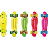 Muuwmi AUTHENTIC SPORTS Skateboard fun, No Rules, groen-transparant-oranje