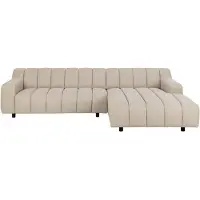 Fonq Cloud Hoekbank met Chaise Longue Rechts - Beige