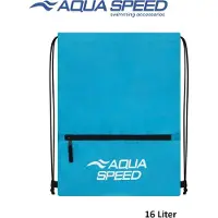 Aqua Speed Zwemtas met ritsvak – waterbestendige Gear Sack Zip (16L) voor zwemspullen en sportaccessoires - Turquoise