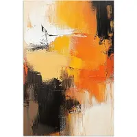PosterMonkey Poster 60x90 cm - Abstract - Modern - Verflook - Herfst kleuren - Oranje - Posters - Kamer decoratie - Wanddecoratie woonkamer - Muurdecoratie slaapkamer