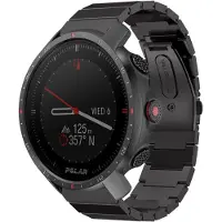 Strap-it Luxe metalen bandje - geschikt voor Polar Grit X / Grit X Pro / Vantage M / M2 / M3 / V3 - zwart