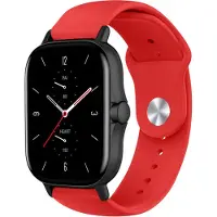 Strap-it Siliconen sport bandje - geschikt voor Xiaomi Amazfit GTS 1-2-3-4 - Mini / Amazfit Bip / Bip S / Bip Lite / Bip U Pro / Bip 3 / Amazfit GTR 42mm - rood