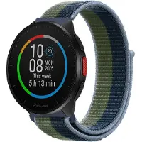 Strap-it Nylon bandje geschikt voor Polar Ignite / Ignite 2 / Ignite 3 / Unite / Polar Pacer - Moss Green - Groen
