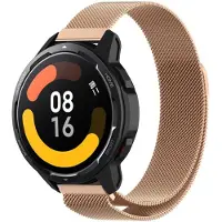 Strap-it Smartwatch bandje Milanese - geschikt voor Xiaomi Mi Watch / Watch S1 / Watch S1 Pro / Watch 2 Pro / S1 Active / Amazfit Pace / Amazfit Stratos 2 / 2s / 3 - rosé goud