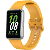 Strap-it Smartwatch siliconen bandje met gesp - geschikt voor Samsung Galaxy Fit 3 (geel)