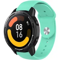 Strap-it Siliconen sport bandje - geschikt voor Xiaomi Watch S1 (Active/Pro) / Watch 2 Pro / Watch S3 / Mi Watch / Amazfit Balance / Bip 5 / Pace / Stratos - aqua