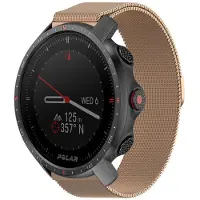 Strap-it Milanees smartwatch bandje - geschikt voor Polar Vantage M / M2 / M3 / Vantage V3 / Grit X / Grit X Pro / Grit X2 Pro - rosé goud