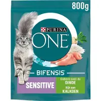 Purina One Sensitive - Kalkoen/Rijst - Kattenvoer - 4x 800 g