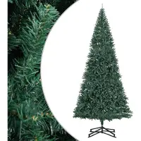 vidaXL Kunstkerstboom met standaard 500 cm PVC groen