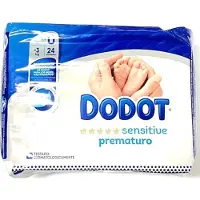 Dodot Sensitive Luiers voor Pasgeboren Baby - maat 0 & tot 3 kg 6 x 24 = 144 stuks