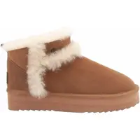 Warmbat Boots Women Durack Suede Double Faced Plateau Wool Cognac-Schoenmaat 42