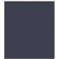vidaXL Rolgordijn verduisterend 140x175 cm stofbreedte 136,6 cm blauw