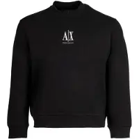 Armani Exchange Sweatshirt 'Felpa' zwart / wit