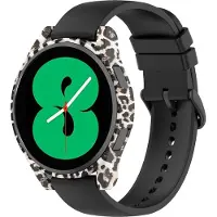 Strap-it PC Case – Geschikt voor Samsung Galaxy Watch 4 40mm – Full Protect – Brown Leopard