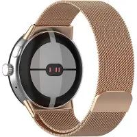 Strap-it Milanees bandje geschikt voor Google Pixel Watch 5 (41 mm) / 4 (41 mm) / 3 (41 mm) / 2 / 1 - Rosé goud