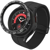 Strap-it Bezel ring tijd - Randbeschermer geschikt voor Samsung Galaxy Watch 5 Pro - zwart