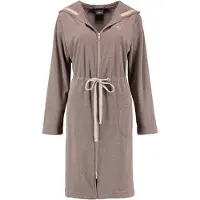 Cawö Badjas Women 821 Capuchon Tunnelkoord & Rits Beige-XS
