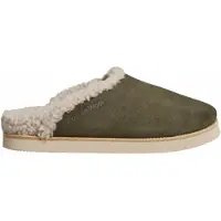 Rue de Wool Pantoffel Unisex The Mule Brogue Olive-Schoenmaat 46