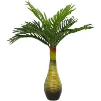 vidaXL Kunstpalmplant 9 blaadjes 70 cm groen