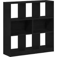 vidaXL Boekenkast 97,5x29,5x100 cm spaanplaat zwart eikenkleurig