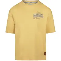 Koko Noko T-shirt geel Jongens Stretchkatoen Ronde hals Backprint - maat 122